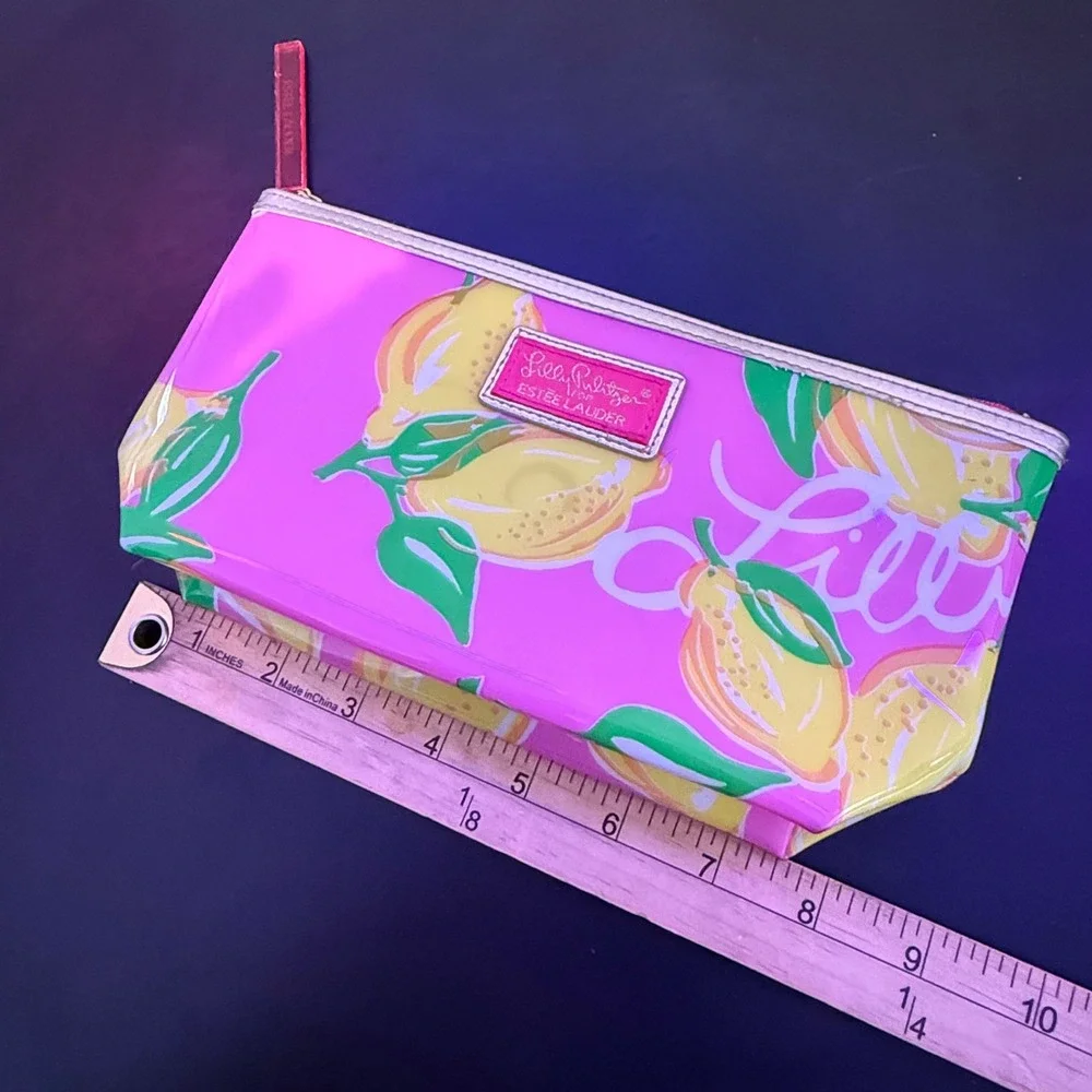 Lilly Pulitzer for Estee Lauder Makeup Bag Pink Lemon & Ipsy Tie‎ Dye Pouch Set